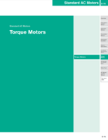 ORIENTAL MOTOR AC TORQUE MOTORS CATALOG STANDARD AC TORQUE MOTORS